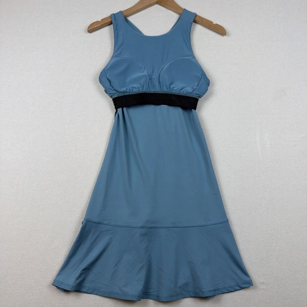 Etonic Performance Active Tank Dress Size XS Blue NWT Built in Bra Athletic Golf